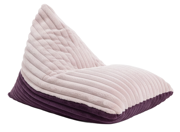 LUULA pouf en peluche Premium Berry Rose – rose doux | violet